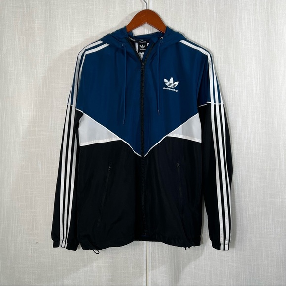 Adidas Retro Skateboarding Climalite Windbreaker Zip Up Lightweight Jacket Sz S - Picture 1 of 12